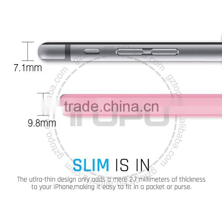 High Quality shell shockproof PC Bumper Frame cell phone dual color back cover skin case for iphone 6 6s plus