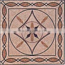 nature marble mosaic flower pattern