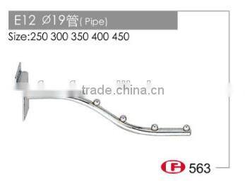 K06 Chrome plating metal hooks with nail ,metal wall hanging Slatwall hooks