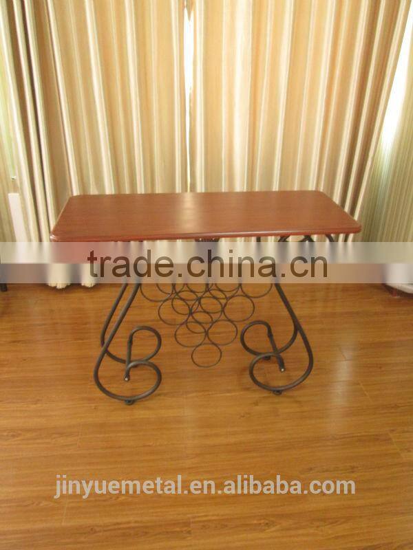 metal display wine rack