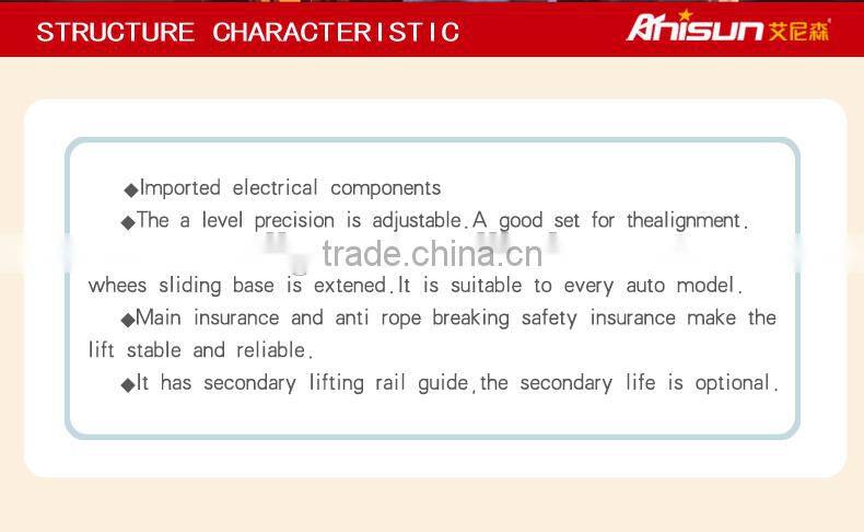 used hydraulic 4 post wheel alignment car lifts for home garage with CE,3500KG