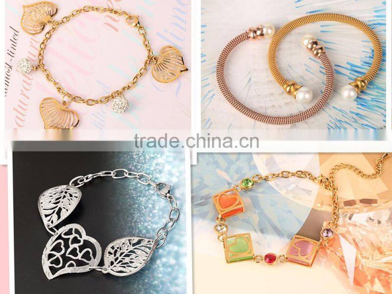 IP gold plating promotion gift fashion jewelry bracelet