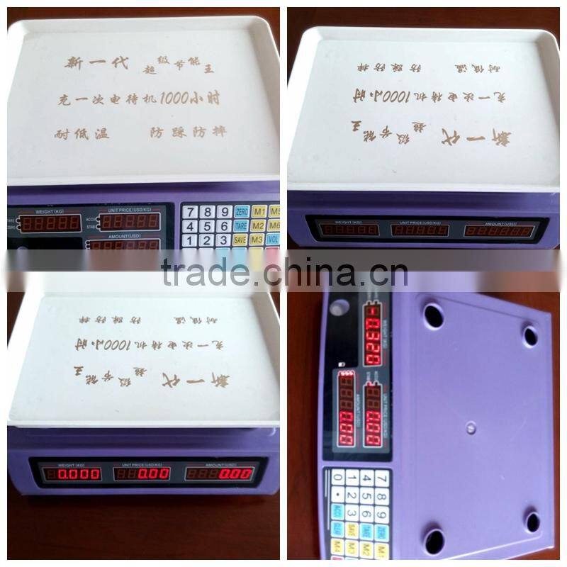 30KG Electronic Weighing Computing Price Scale /weighing balance with 30kg