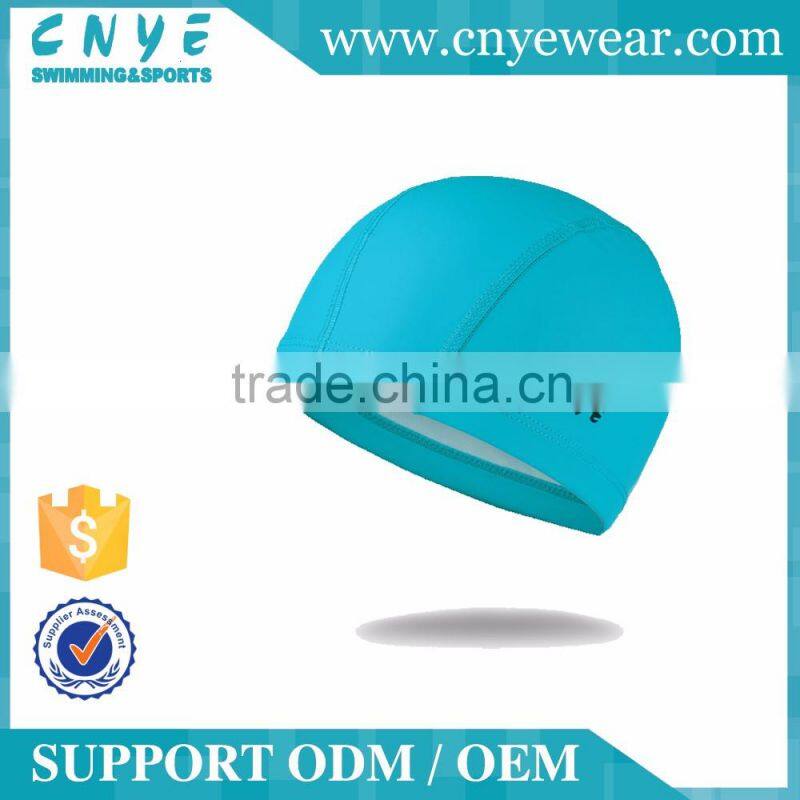 CNYE general swimming caps many colors for choice cheap price PU swimming caps for both men and women pure color