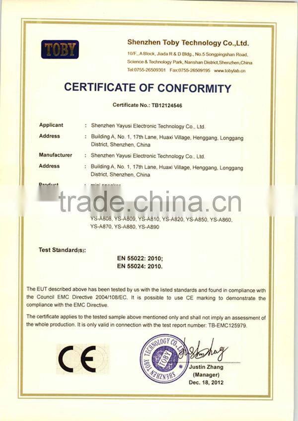 HOT SALE! RED Mini speaker for Mobile Phone, Computer, MP3,MP4,Pad,etc