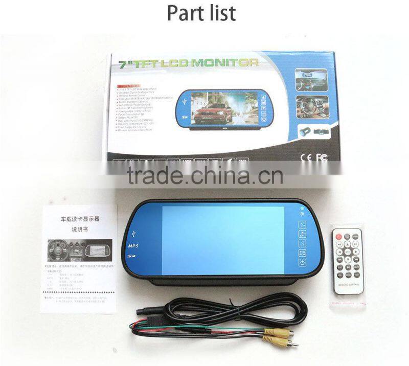 Car Mirror Parking Sensor with Wide Rear View