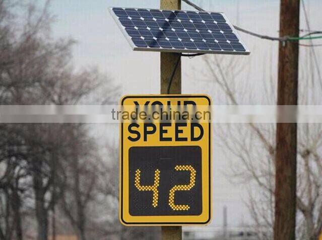 Hot Portable Road Safety Traffic Solar Powered Electronic Radar Speed Limit Warning Sign