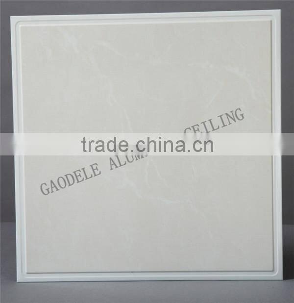 Aluminum Ceiling Tiled Bathroom with Stone Pattern