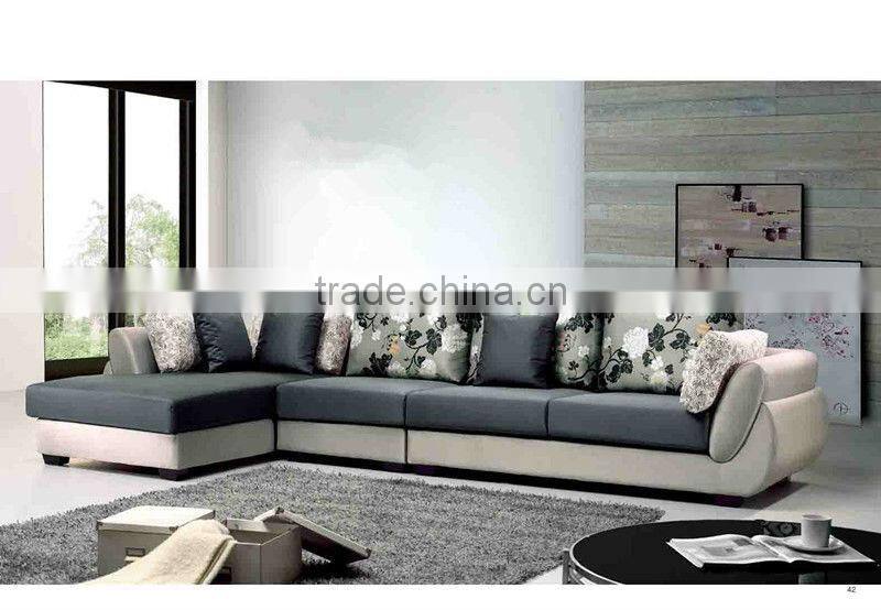 modern low back sectional sofa set