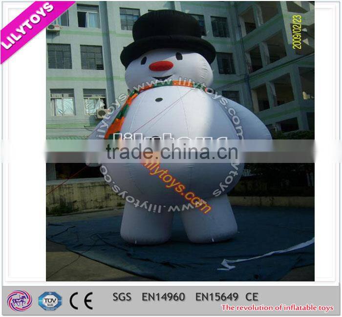 SGS attractive promotional inflatable happy christmas costumes for decoration
