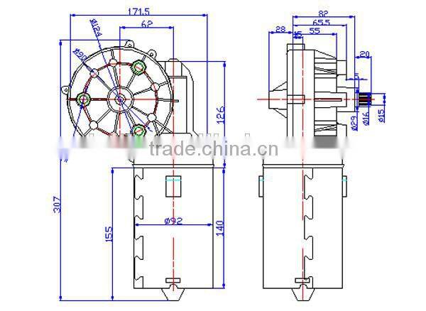 High Quality Auto DC Electric Motor, 12v electric motor, 12v dc wiper motor For Bus