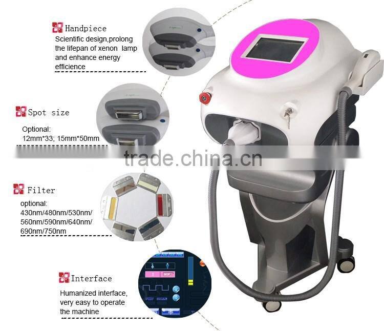 Manufacturer 2000W big power skin rejuvenation ipl shr ssr