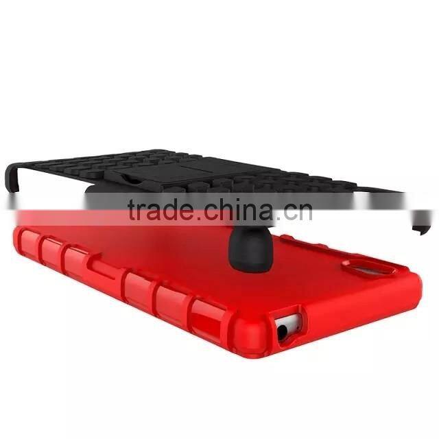 For SONY XPERIA Z5 DU Z5 E6603 E6633 Armor CASE Heavy Duty Hybrid Rugged TPU Impact Kickstand Hard ShockProof CASE OUT DOOR CASE