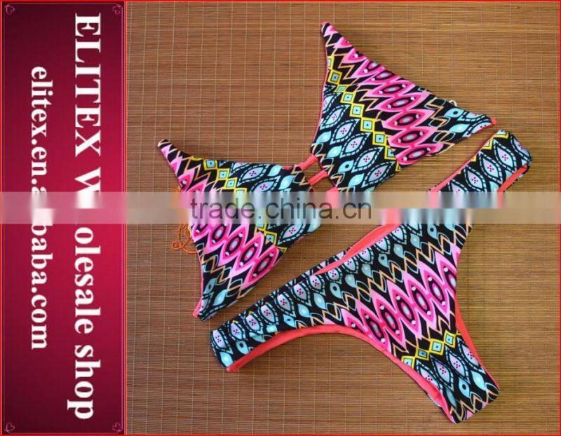 Wholesale Blue Reversible Seamless HOT Braizlian bikini swimwear 2017