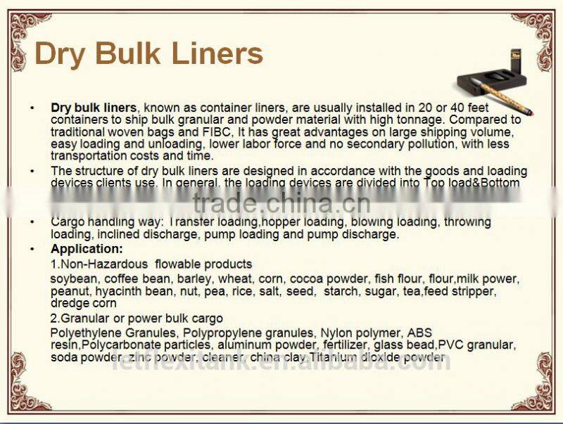 China PP Woven Bag Flexible 20-foot Container Bag