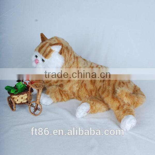 the most popular obesity lovely yellow Garfield Children's toys animal model fur animals animated cat
