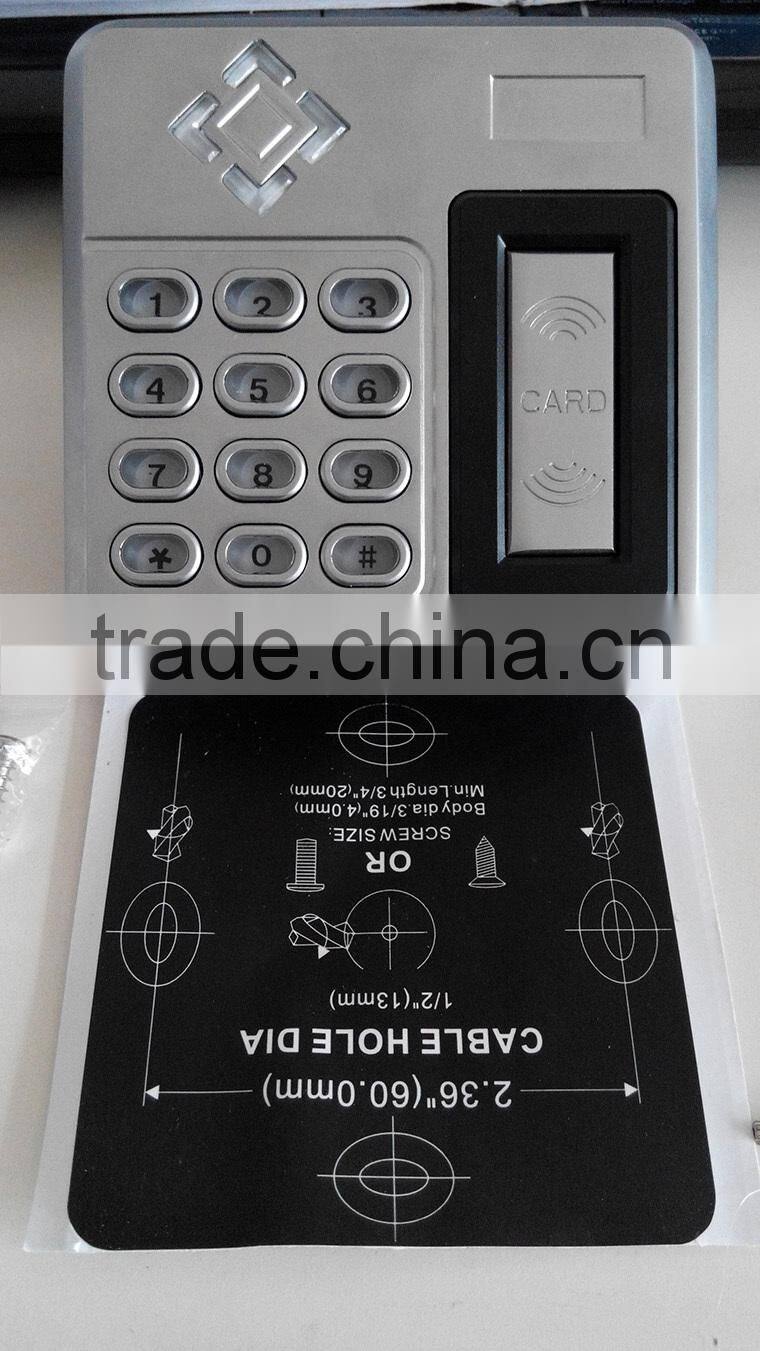Metal case standalone access controller rfid readers with keypad