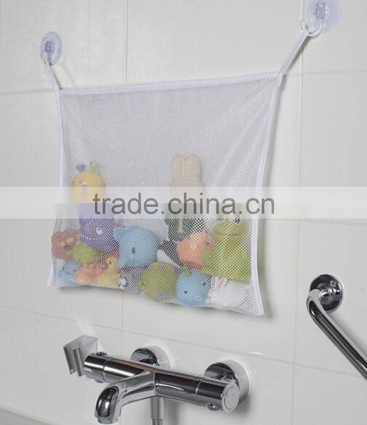 Bath Toy Organizer for Baby Boys and Girls with 2 Strong Suction Cups
