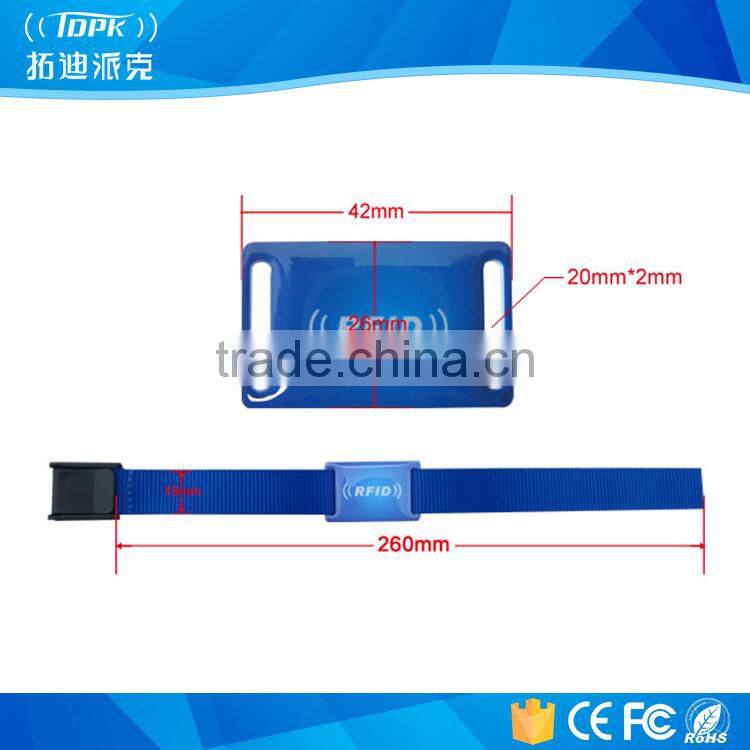 Rfid nylon rope wristband supplier for sale