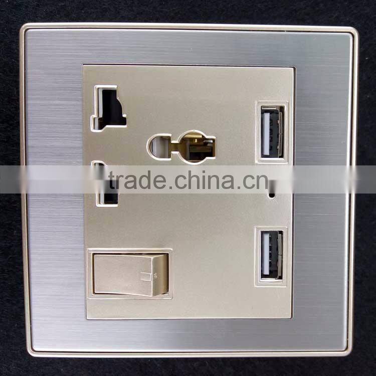 Newest smart usb wall socket China manufacture wall switch and socket