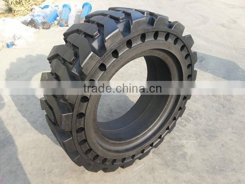 Solid OTR Tires 10x16.5 12x16.5 for Bobcat wheel loaders