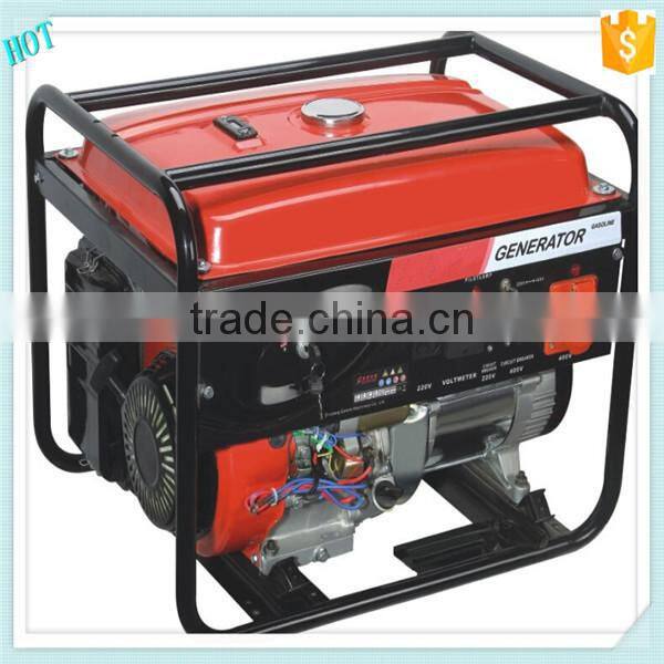 2015 Hot Sale 3800 5500 6500 Gasoline Generator Set