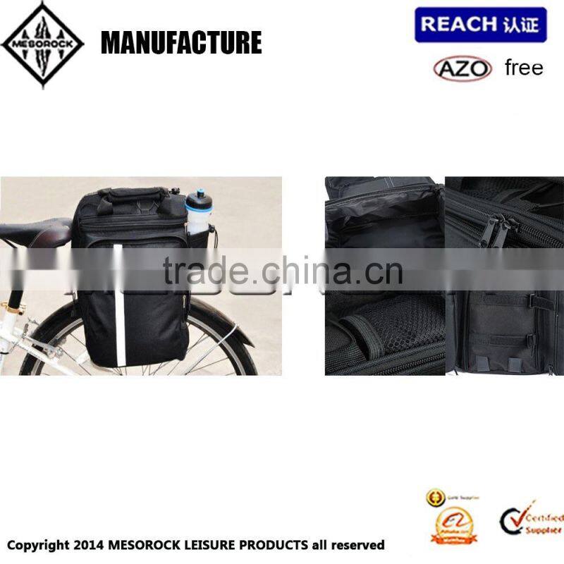 Bike Rear Tank Tour Luggage Saddle Waterproof Bags Black New