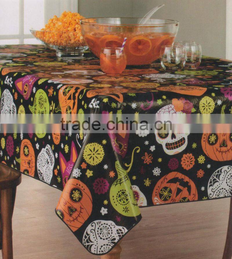 Halloween Colorful Tablecloth for Halloween Parties and Decoration