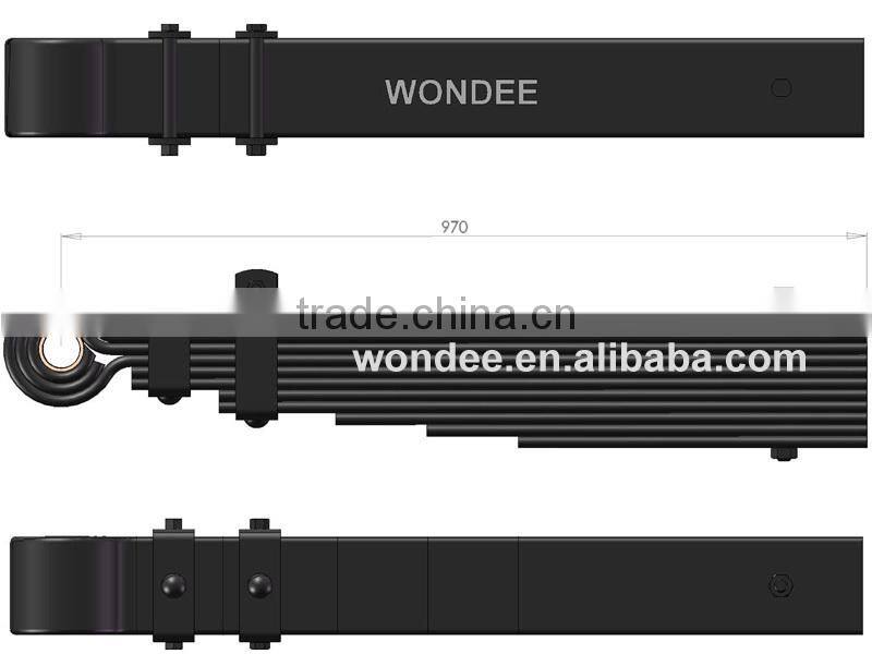 OEM 200030 Europe Steel Agricultural Trailer 18 ton Leaf Spring
