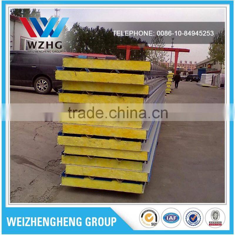 Hot Selling color cement steel glassfiber sandwich panel