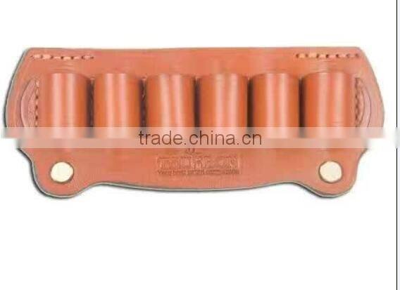 Outdoor hunting adjustable tan cow leather shell ammo cartridge belt