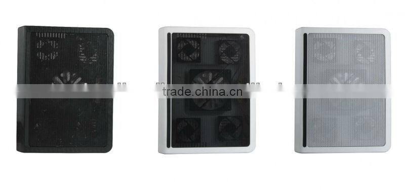 5 fan 2 USB ports cooling pad