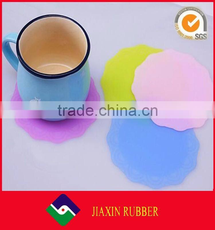 Romantic silicone coffee cup mats tea cup rubber mat coaster placemats
