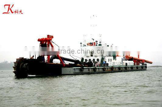 River sand pump dredger with dredging pumps