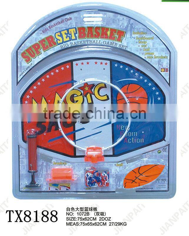 2IN1 king sport basketball sets, kids mini plastic portable basketball hoop