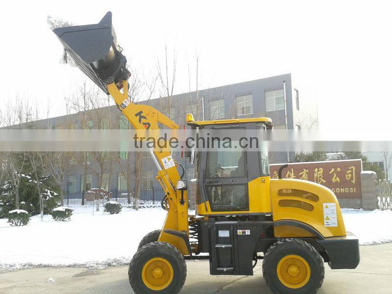 loading machine 915 with snow bucket for Euro market