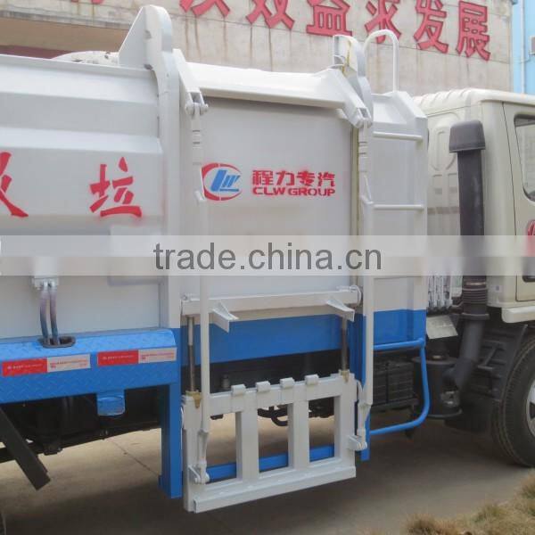 LHD or RHD DONGFENG 4*2 small garbage compactor 5m3