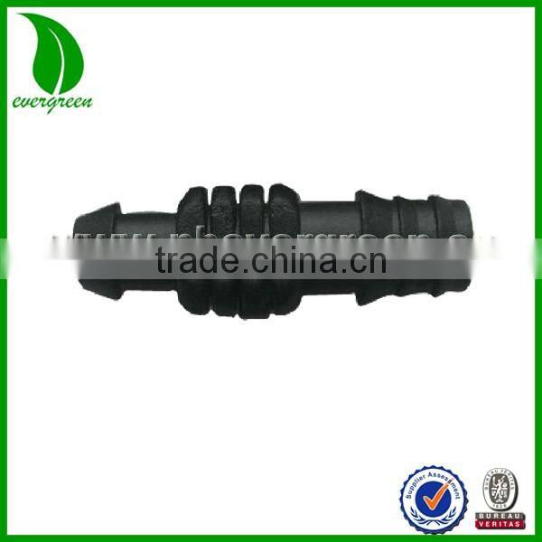 High quality drip irrigation system plastic barbed adaptor for drip line and PE pipe
