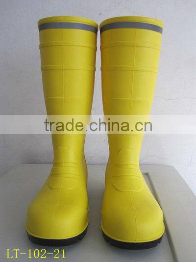 steel toe mining working boot yellow