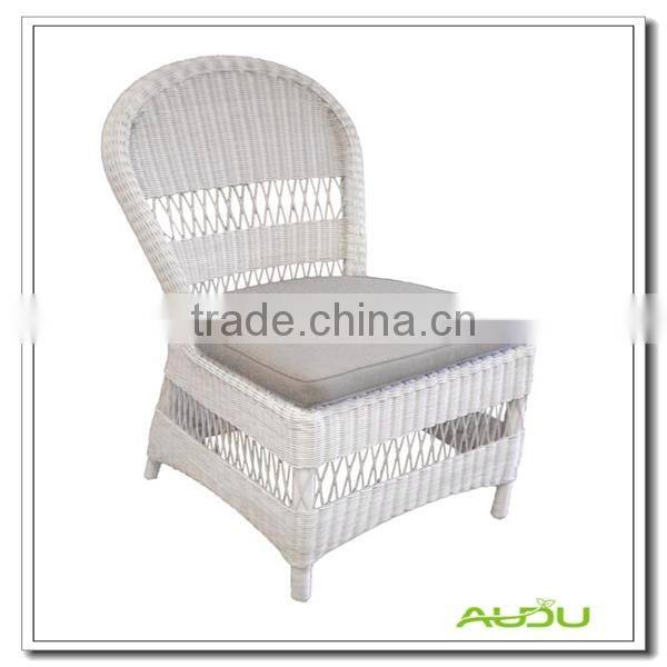 Audu White Wicker Europe Chair