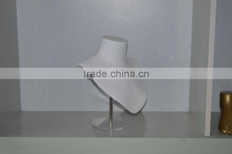 Fashion used female bust mannequin for necklace diaplay