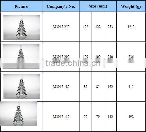 christmas glassware set green black clear colored glass christmas tree