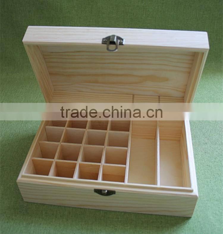 cuboid shape wooden essential oil packaging box for sale