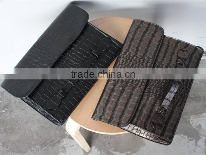 Girls crocodile pu leather clutch bag clutch evening bag for women