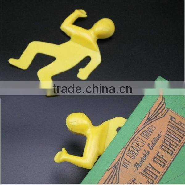 Squashed Flat Book Mark Funny Silicone Bookmark