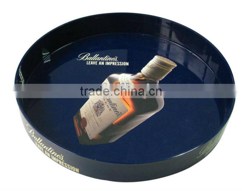 Round platic serving tray
