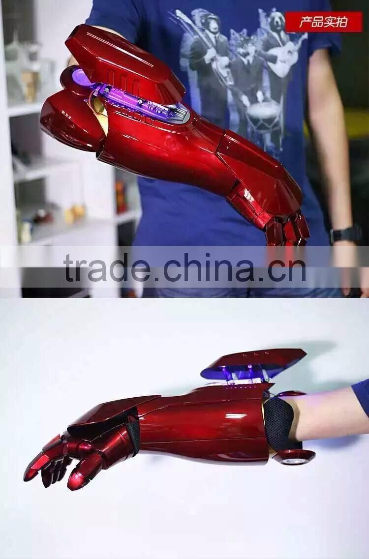 Super Cool Ironman 1:1 Wearable MK7 Flashing Light Arm Gloves, Cosplay Costume Remote Control Ironman Gloves With LED Light