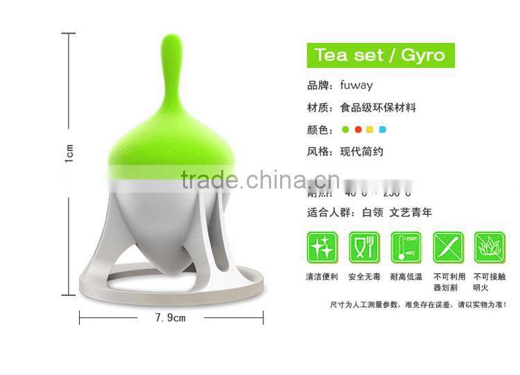 Original Design Stainless Steel Silicone Creative Tea Infusers The Gyro Design Tea Strainer