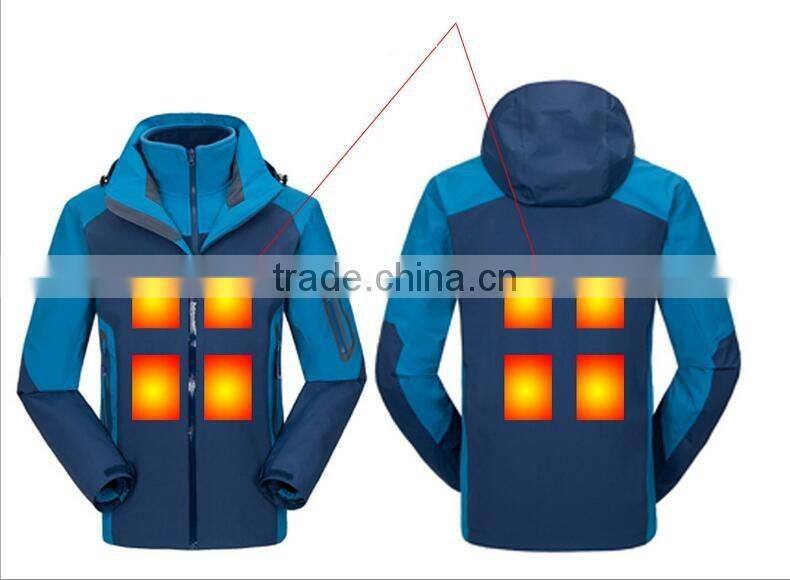 Outdoor GPS positioning mountaineering ski clothes AAC Jackets intelligent fever warm weatherproof jacket