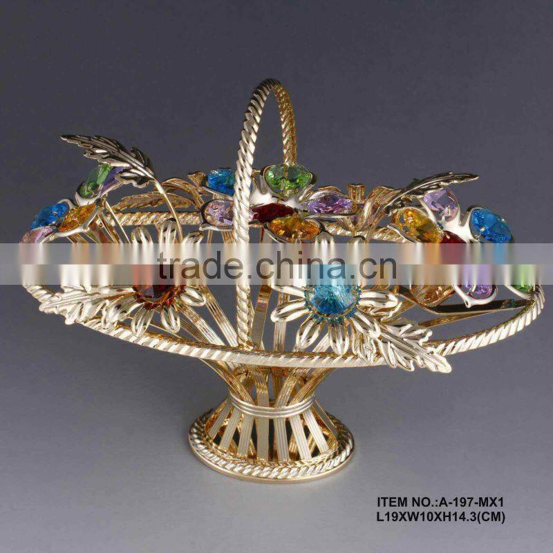 24k gold plated sunflower for Home Decor